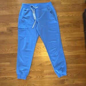 Figs Sky Blue Zamora joggers VGUC